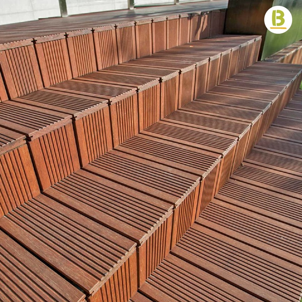 Deck exterior prensado (Strandwoven)