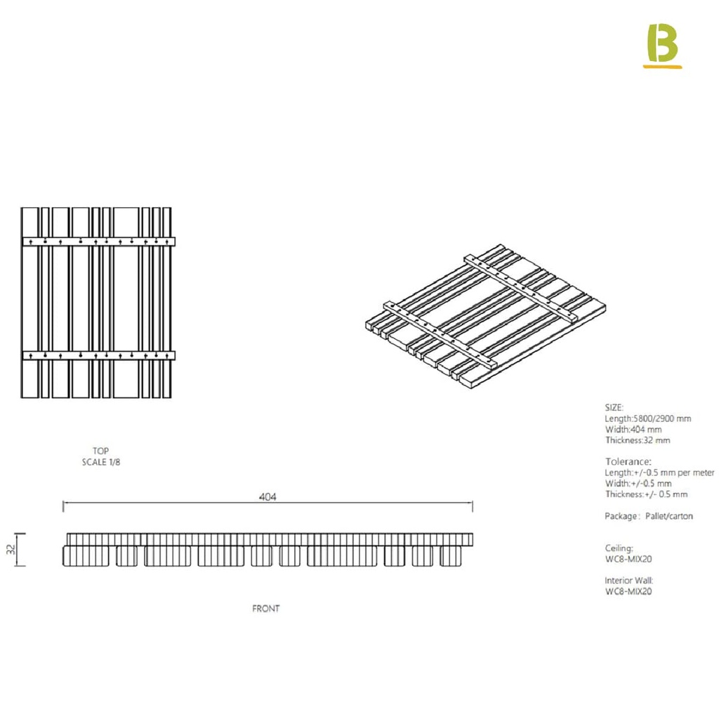 Panel acústico interior