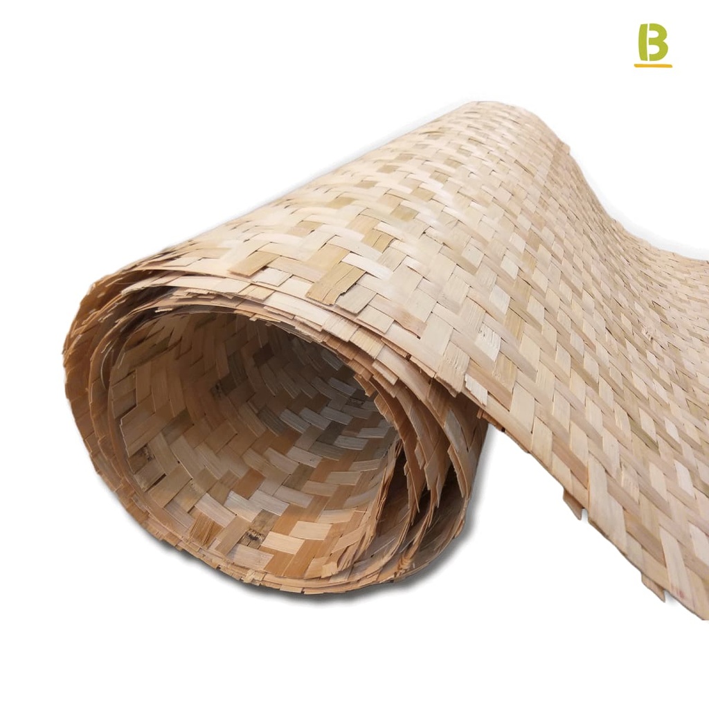 Estera de bambú trenzado